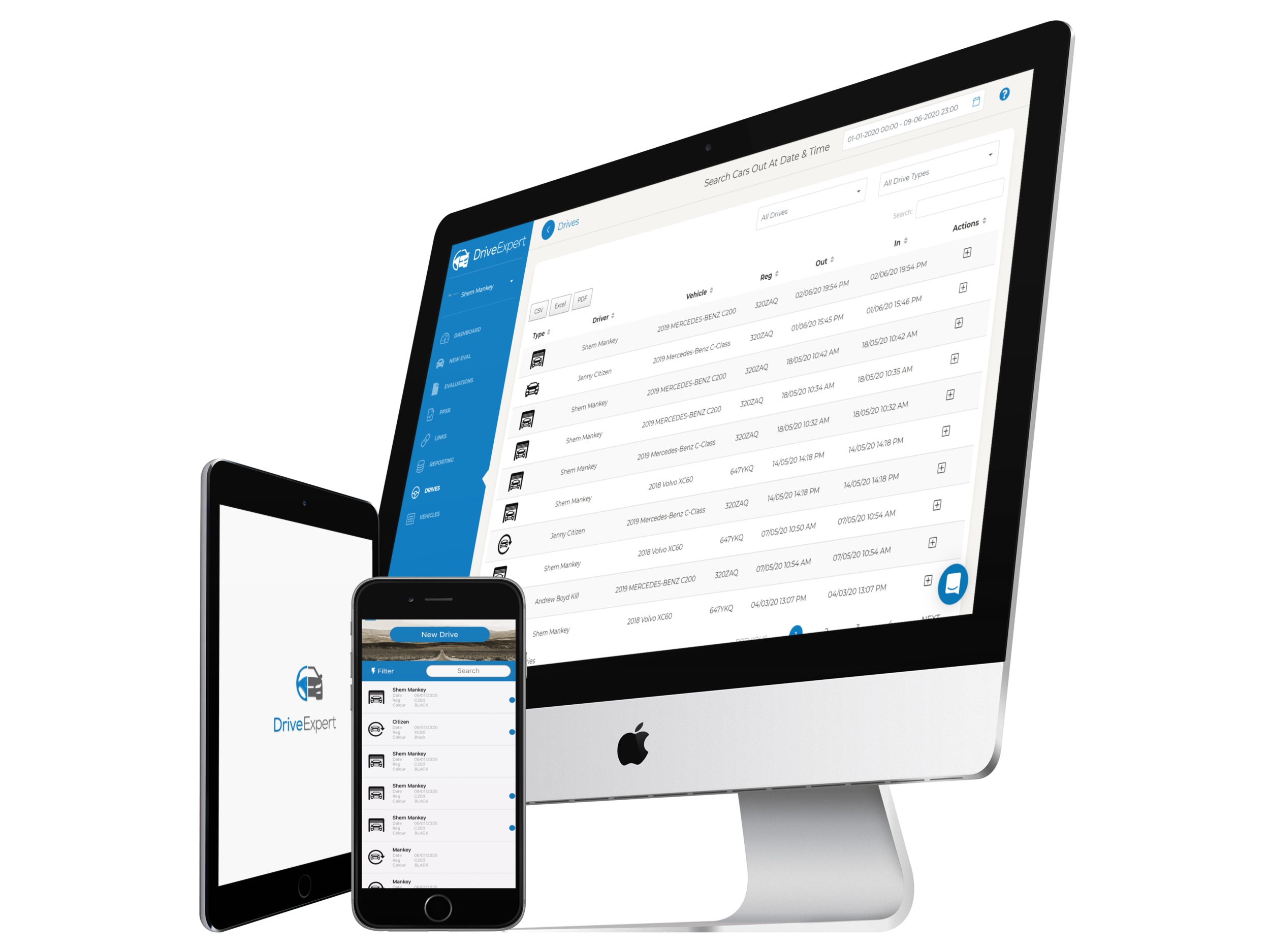 DriveExpert on web, mobile and table.